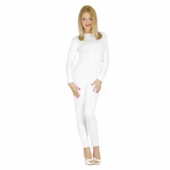 Disfracesjarana Disfraz Maillot Blanco Para Mujer