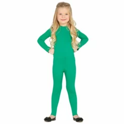 Disfracesjarana Disfraz De Maillot Verde Spandex Infantil
