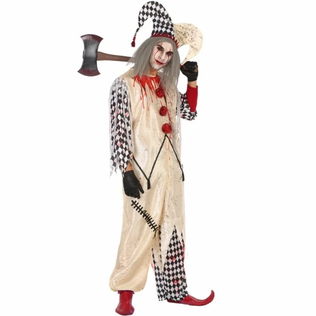 Disfracesjarana Disfraz De Arlequín Sangriento Para Hombre 1 Disfracesjarana Disfraz De Arlequín Sangriento Para Hombre