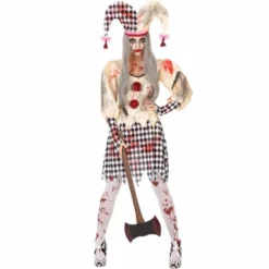 Disfracesjarana Disfraz De Arlequina Sangrienta Para Mujer