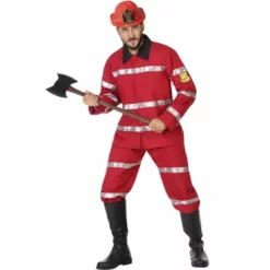 Disfracesjarana Disfraz De Bombero Jefe Para Hombre