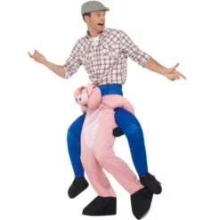 Disfracesjarana Disfraz De Cerdo A Hombros Para Adulto -Disfraces Adultos Ventas disfraz de cerdo a hombros para adulto perfil