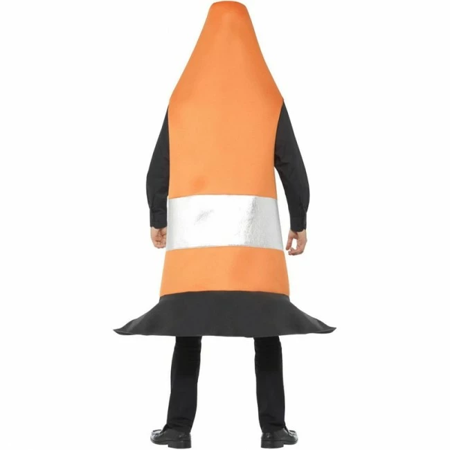 Disfracesjarana Disfraz De Cono De Tráfico Para Adulto 3 Disfracesjarana Disfraz De Cono De Tráfico Para Adulto - Imagen 3