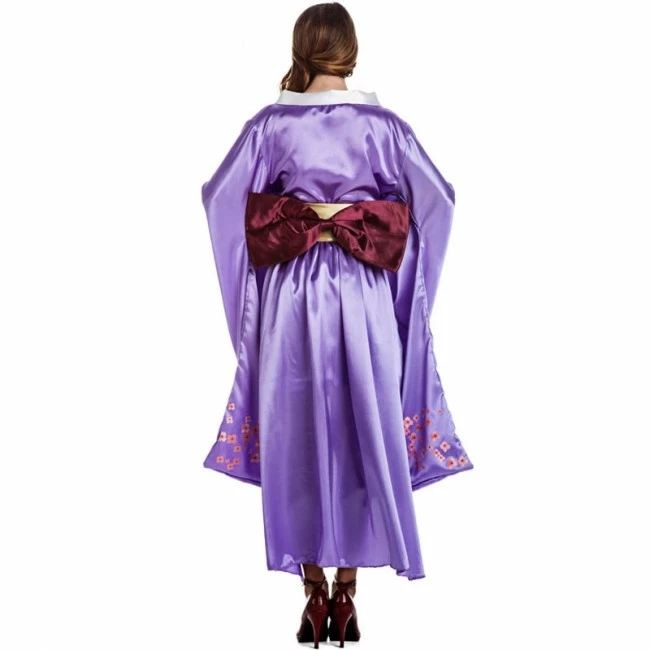 Disfracesjarana Disfraz De Geisha Morada Para Mujer 2 Disfracesjarana Disfraz De Geisha Morada Para Mujer - Imagen 2