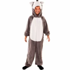 Disfracesjarana Disfraz De Husky Siberiano Peluche Para Niños