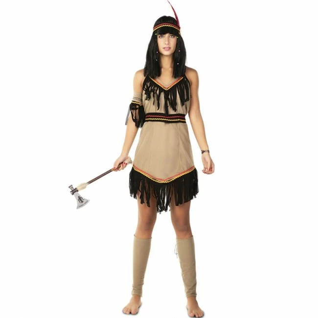 Disfracesjarana Disfraz De India Marrón Adulto 1 Disfracesjarana Disfraz De India Marrón Adulto