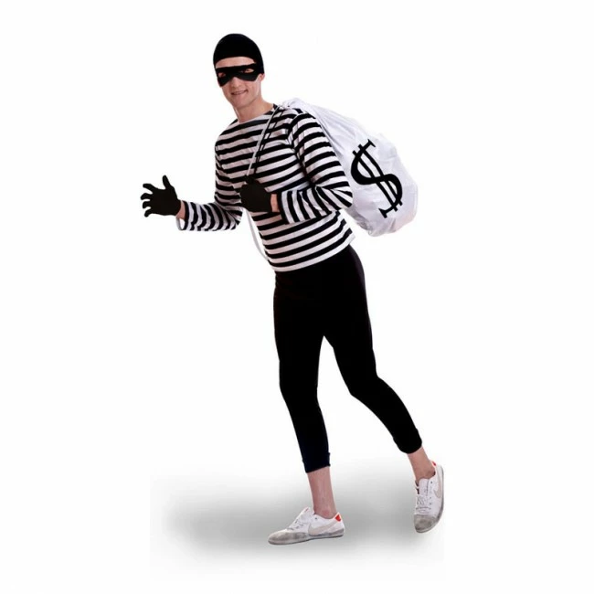 Disfracesjarana Disfraz De Ladrón De Bancos Para Hombre 1 Disfracesjarana Disfraz De Ladrón De Bancos Para Hombre