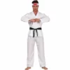 Disfracesjarana Disfraz De Luchador Karate Ryu Para Hombre