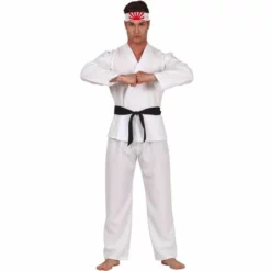Disfracesjarana Disfraz De Luchador Karate Ryu Para Hombre