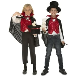 Disfracesjarana Disfraz De Mago Chistera Con Accesorios Para Niños