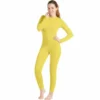 Disfracesjarana Disfraz De Maillot Amarillo Spandex Para Mujer