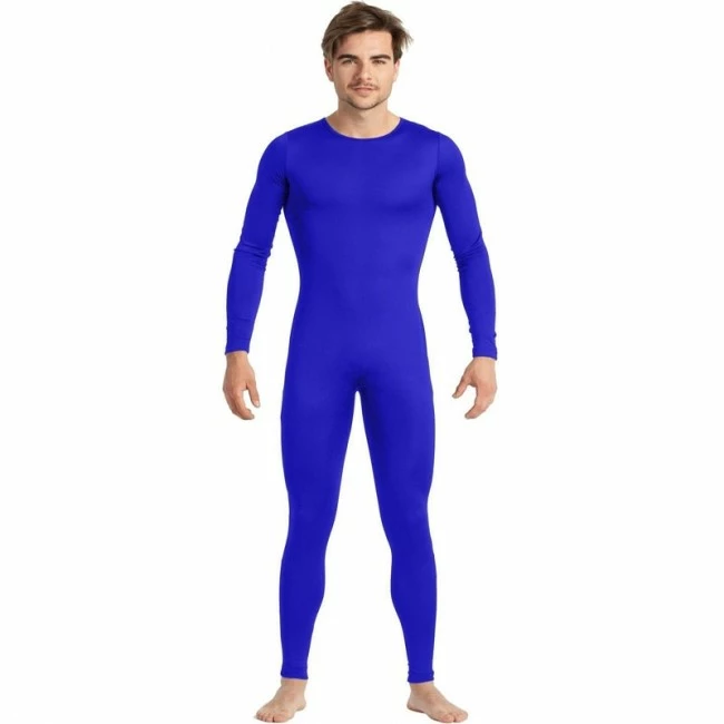 Disfracesjarana Disfraz De Maillot Azul Spandex Para Hombre 1 Disfracesjarana Disfraz De Maillot Azul Spandex Para Hombre