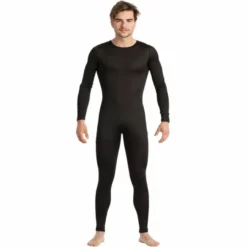 Disfracesjarana Disfraz De Maillot Negro Spandex Para Hombre