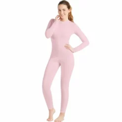 Disfracesjarana Disfraz De Maillot Rosa Spandex Para Mujer