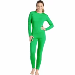 Disfracesjarana Disfraz De Maillot Verde Spandex Para Mujer