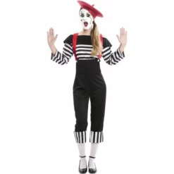 Disfracesjarana Disfraz De Mimo Circo Para Mujer