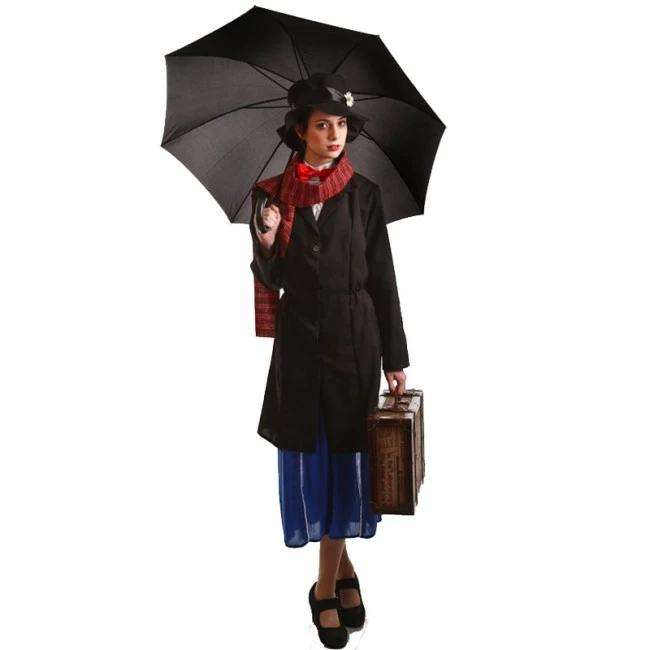 Disfracesjarana Disfraz De Niñera Mary Poppins Para Mujer 1 Disfracesjarana Disfraz De Niñera Mary Poppins Para Mujer