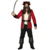 Disfracesjarana Disfraz De Pirata Calavera Rojo Para Hombre