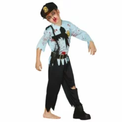 Disfracesjarana Disfraz De Policía Zombie Infantil
