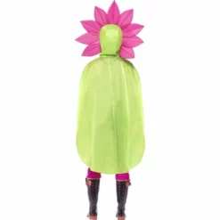Disfracesjarana Disfraz De Flor Poncho Impermeable -Disfraces Adultos Ventas disfraz de poncho flor para adulto espalda