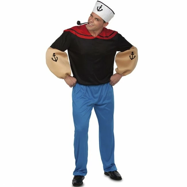 Disfracesjarana Disfraz De Popeye El Marino Para Hombre 1 Disfracesjarana Disfraz De Popeye El Marino Para Hombre