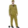 Disfracesjarana Disfraz De Preso Amarillo Para Hombre