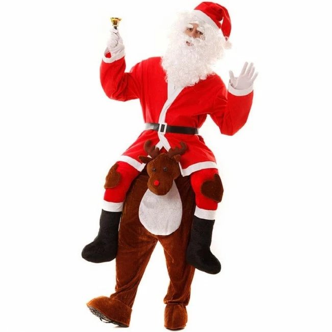 Disfracesjarana Disfraz De Reno Papá Noel A Hombros 1 Disfracesjarana Disfraz De Reno Papá Noel A Hombros