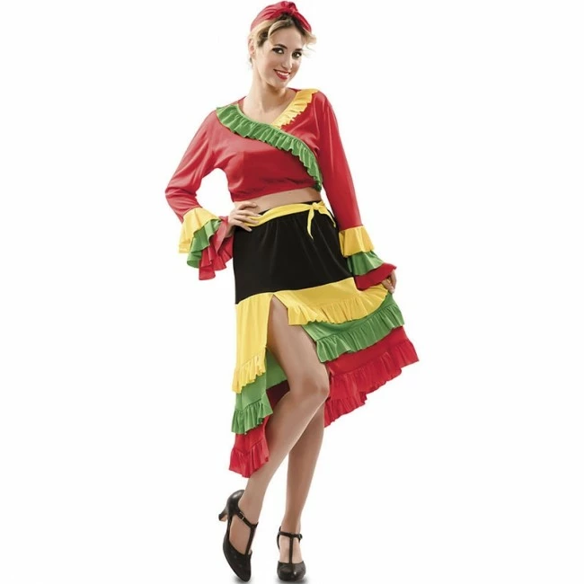 Disfracesjarana Disfraz De Rumbera Colores Para Mujer 1 Disfracesjarana Disfraz De Rumbera Colores Para Mujer