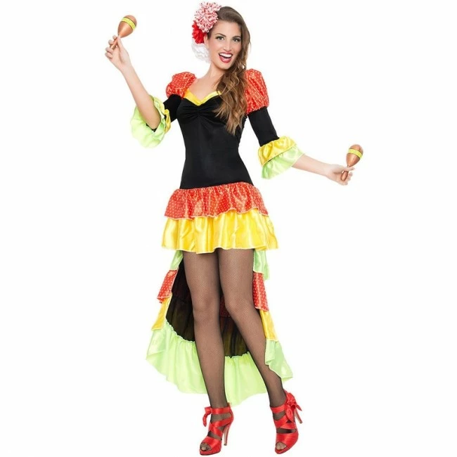Disfracesjarana Disfraz De Rumbera Salsa Para Mujer 1 Disfracesjarana Disfraz De Rumbera Salsa Para Mujer