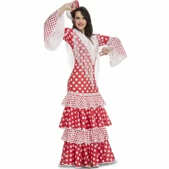 Disfracesjarana Disfraz De Sevillana Roja Para Mujer