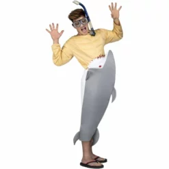 Disfracesjarana Disfraz De Tiburón Hambriento Para Adulto