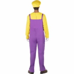 Disfracesjarana Disfraz De Wario Para Hombre -Disfraces Adultos Ventas disfraz de wario para hombre espalda
