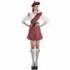 Disfracesjarana Disfraz De Escocesa Roja Para Mujer