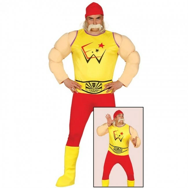 Disfracesjarana Disfraz De Hulk Hogan Adulto 1 Disfracesjarana Disfraz De Hulk Hogan Adulto