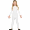 Disfracesjarana Disfraz De Maillot Blanco Spandex Infantil