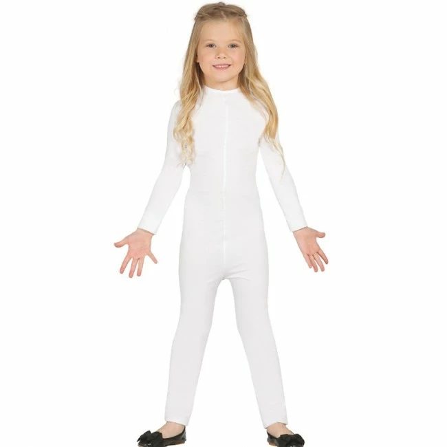 Disfracesjarana Disfraz De Maillot Blanco Spandex Infantil 1 Disfracesjarana Disfraz De Maillot Blanco Spandex Infantil