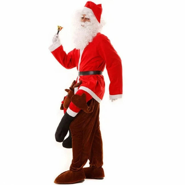 Disfracesjarana Disfraz De Reno Papá Noel A Hombros 2 Disfracesjarana Disfraz De Reno Papá Noel A Hombros - Imagen 2