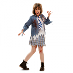 Disfracesjarana Disfraz De Colegiala Zombie Infantil