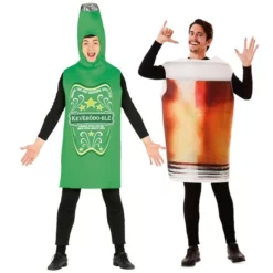 Disfracesjarana Pareja Botellín Y Vaso Cerveza