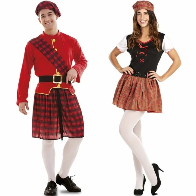 Disfracesjarana Pareja Escoceses Adulto 1 Disfracesjarana Pareja Escoceses Adulto