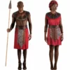 Disfracesjarana Pareja Guerreros Masái Adulto