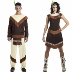 Disfracesjarana Pareja Indios Marrones