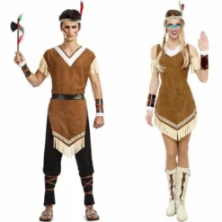 Disfracesjarana Pareja Indios Mohicanos