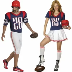 Disfracesjarana Pareja Jugadores Rugby Azules