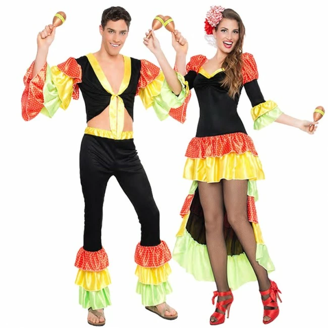 Disfracesjarana Pareja Rumberos Maracas 1 Disfracesjarana Pareja Rumberos Maracas