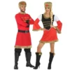 Disfracesjarana Pareja Rusos Rojos Adulto