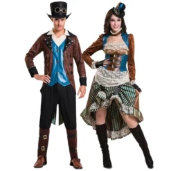 Disfracesjarana Pareja Steampunk Retrofuturistas
