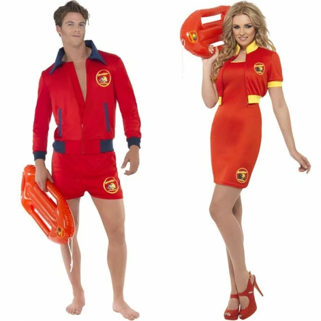 Disfracesjarana Pareja De Vigilantes De La Playa 1 Disfracesjarana Pareja De Vigilantes De La Playa