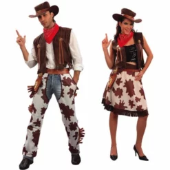 Disfracesjarana Pareja Vaqueros Para Adulto